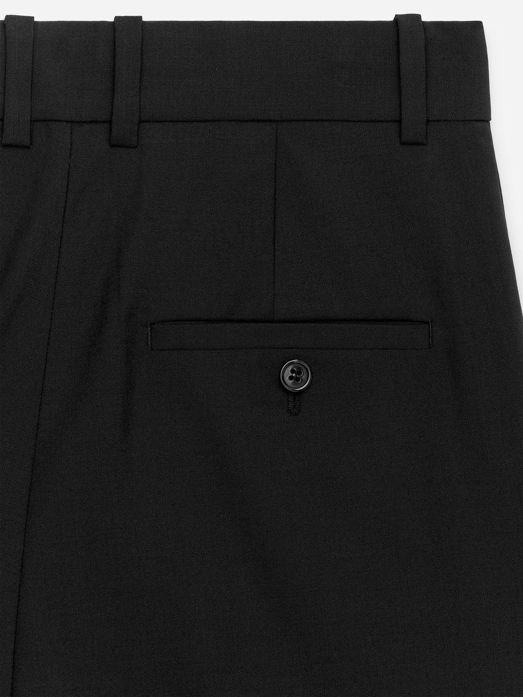 Wide Tailored Trousers - Black - Image 6
