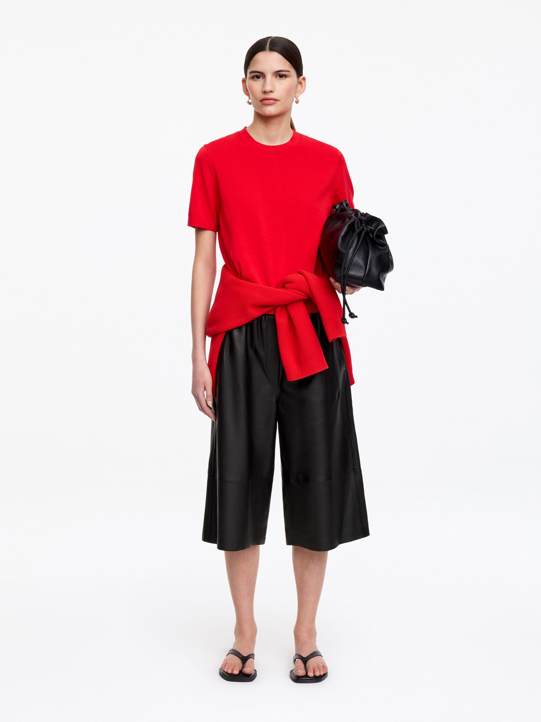 Leather Shorts - Black