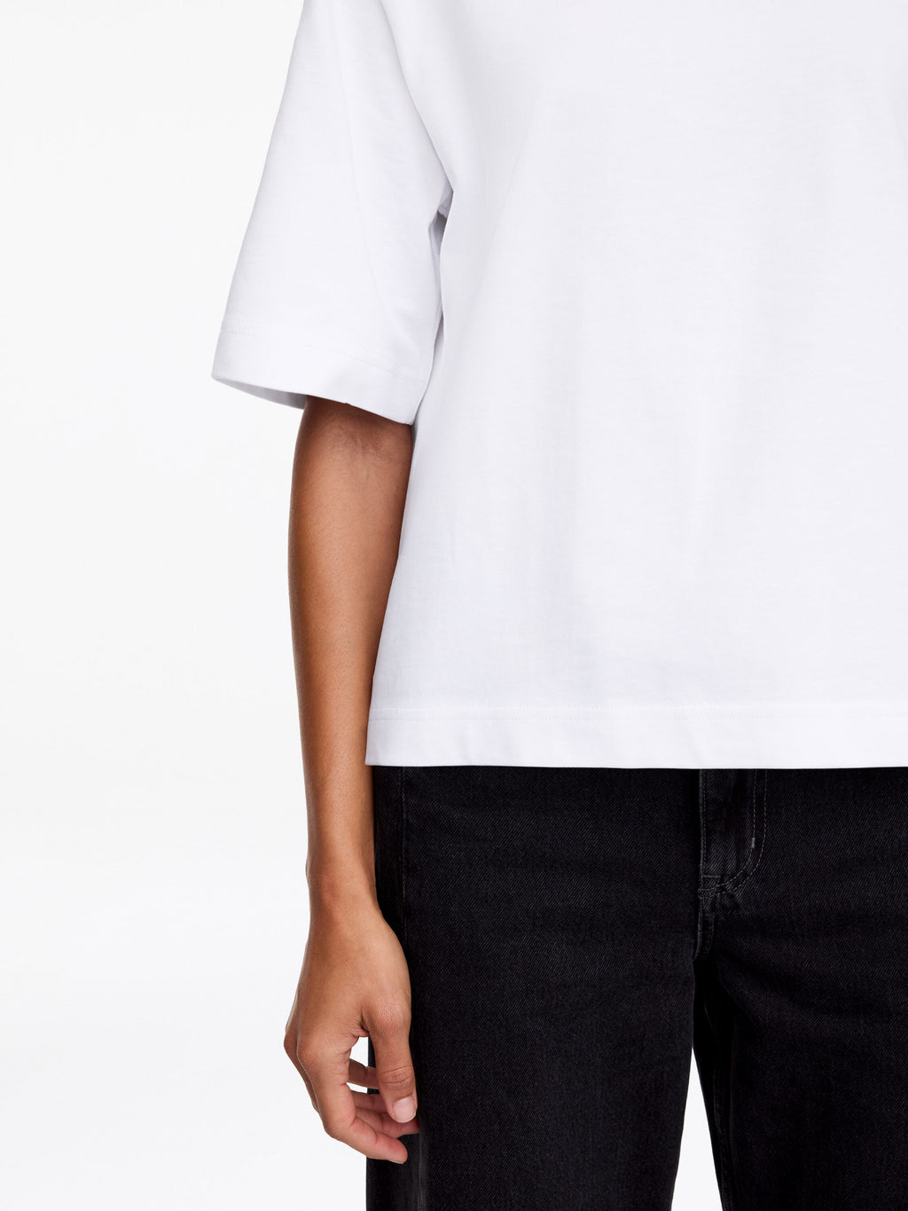 Boxy T-Shirt - White - Image 6