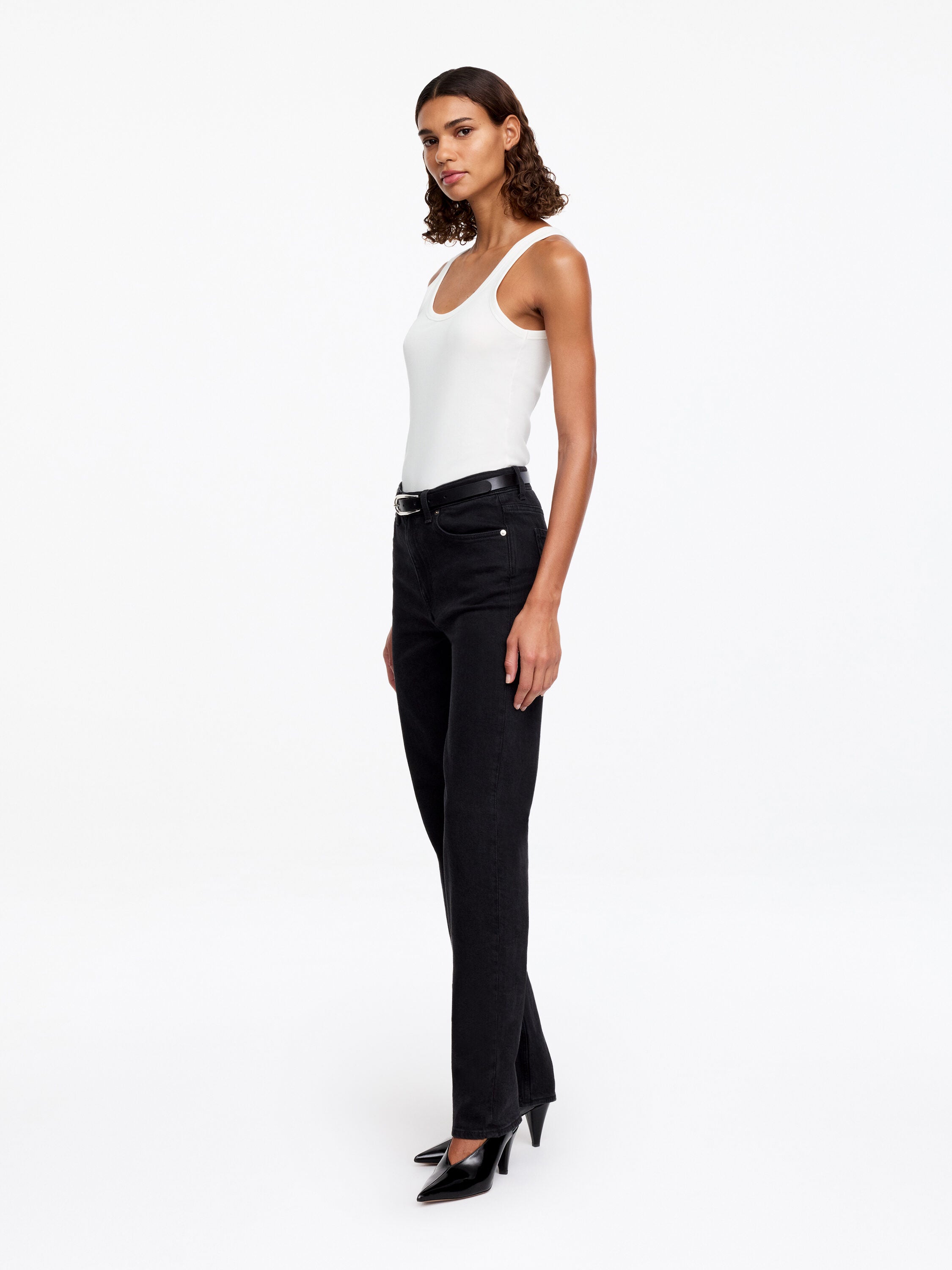 Scoop-Neck Tank Top - White - Image 3
