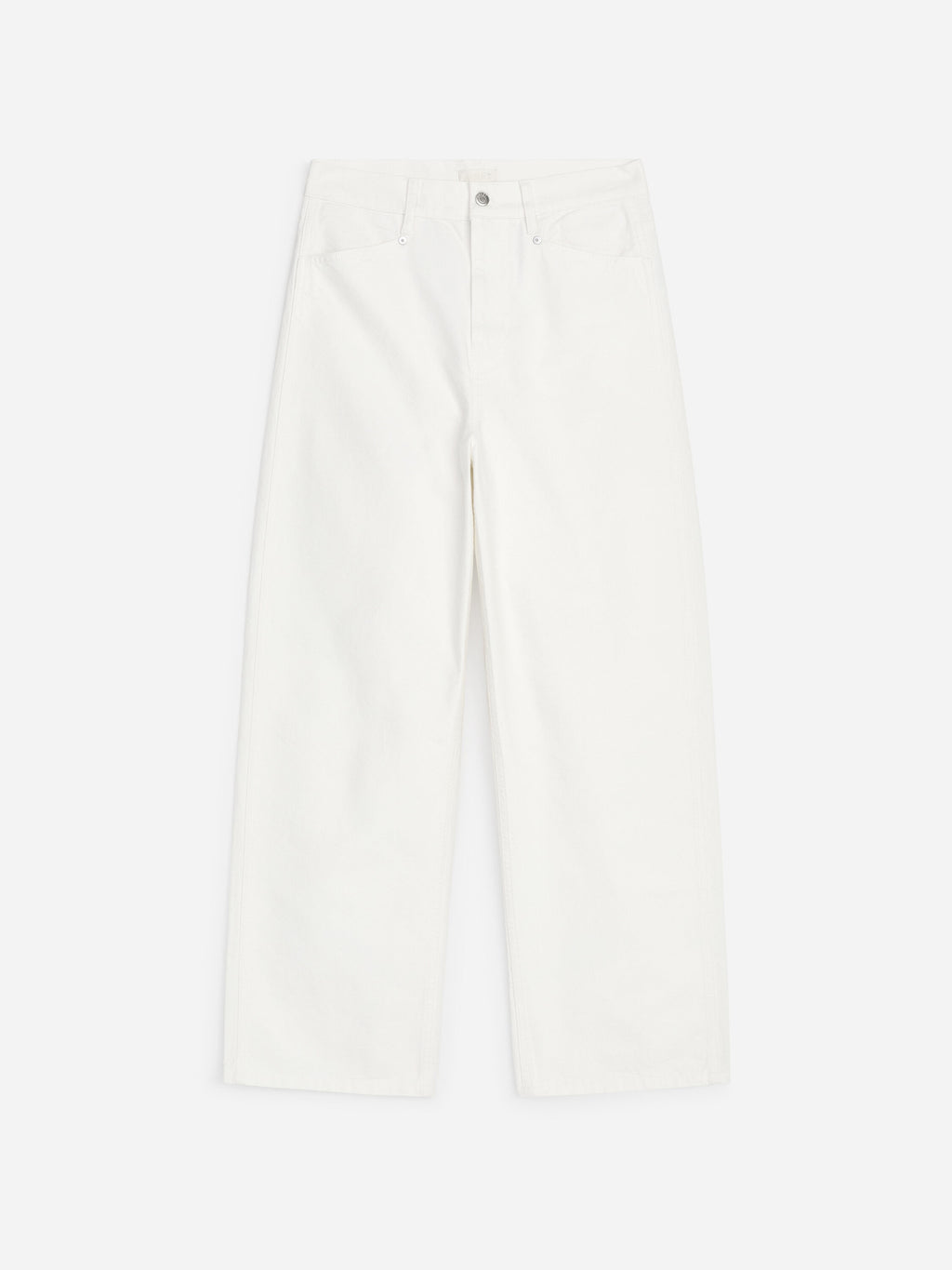 Cotton Canvas Utility Trousers - White - Image 5