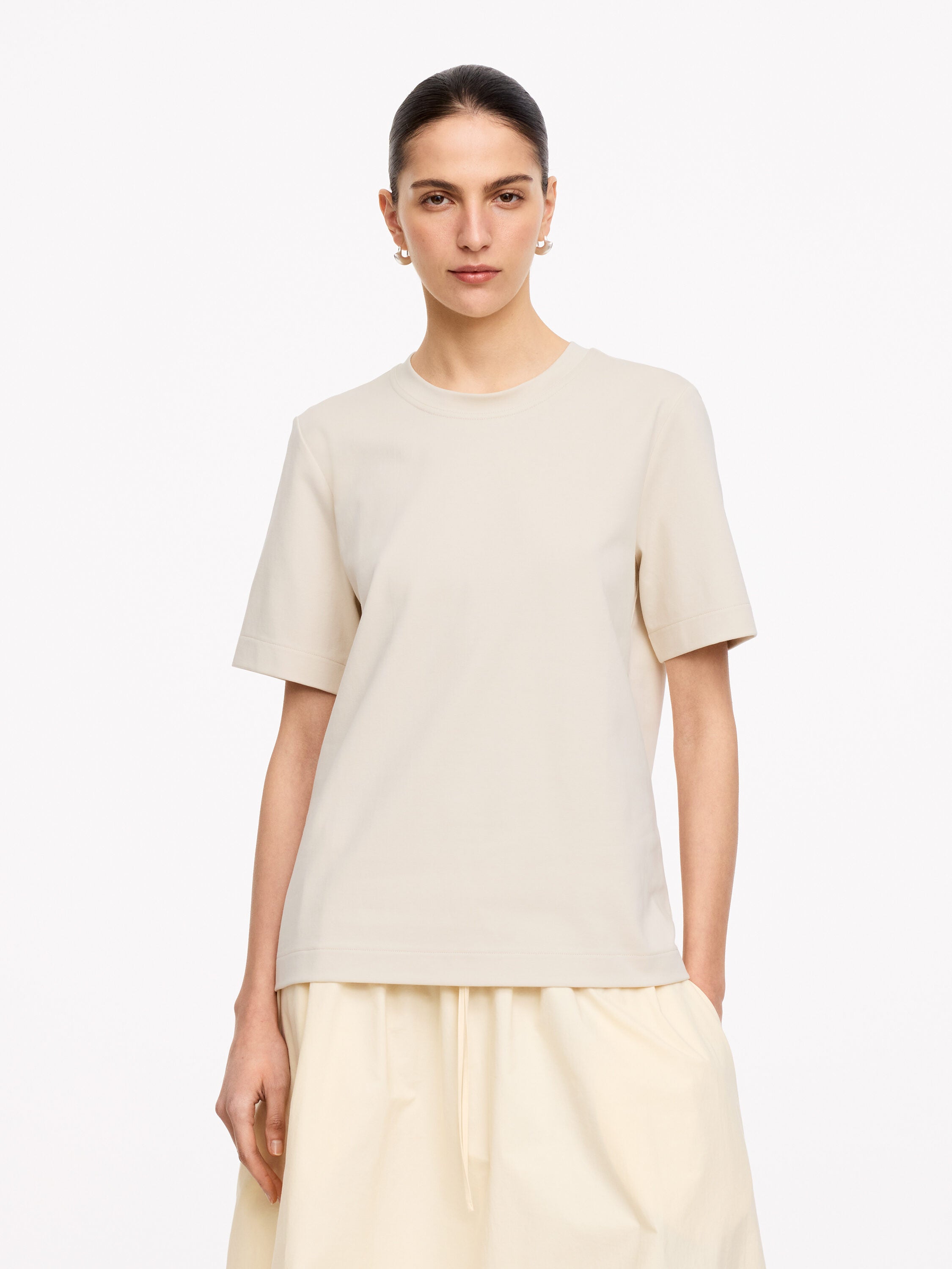 Constructed T-Shirt - Beige