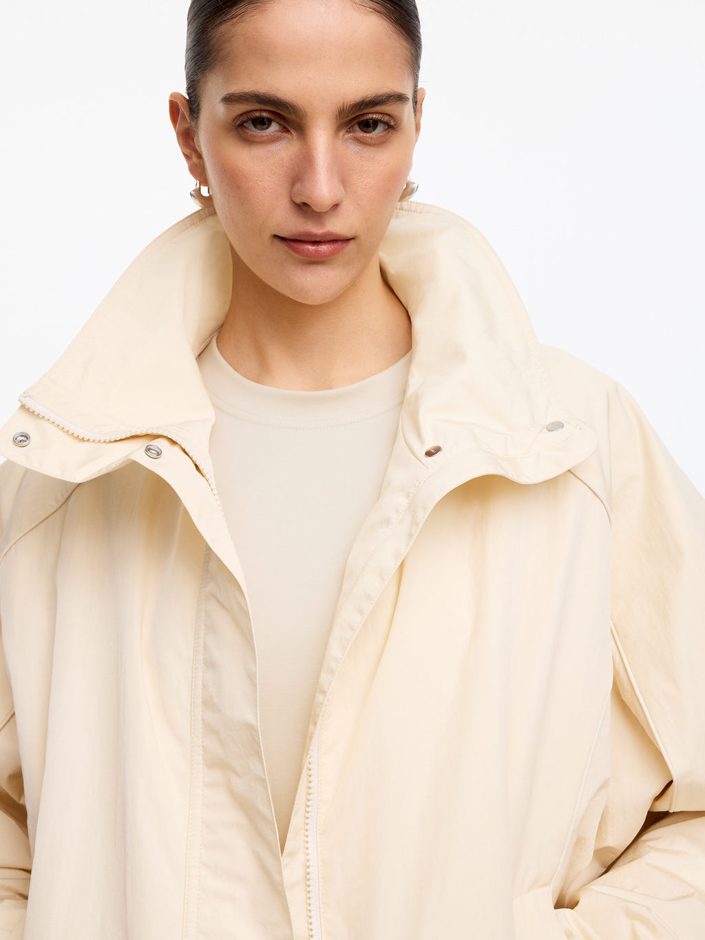 Constructed T-Shirt - Beige - Image 5