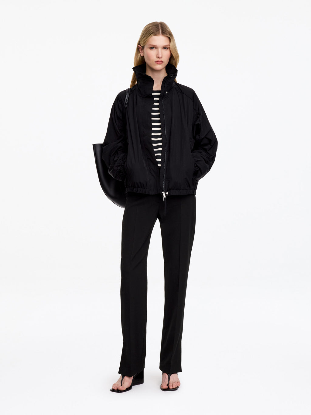 Slim Tailored Trousers - Black - Image 2
