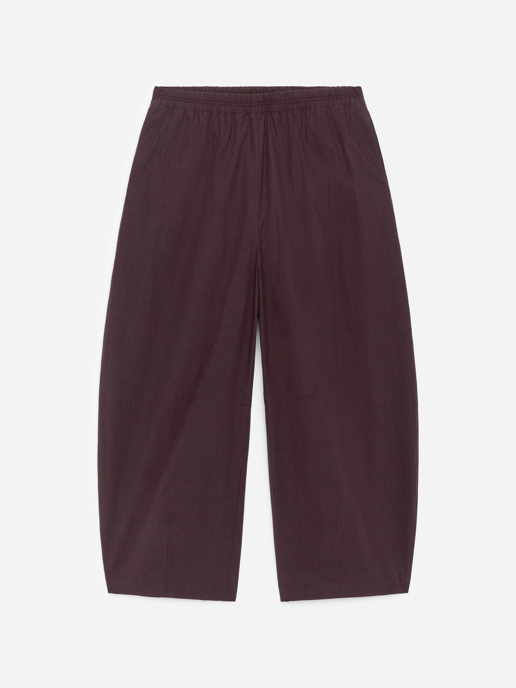 Barrel-Leg Cotton Trousers - Brown - Image 5