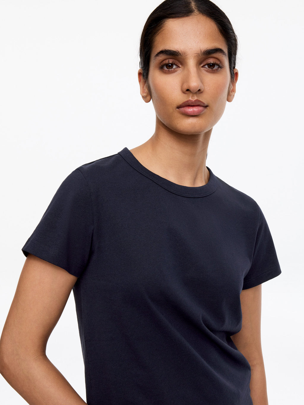 Neat Cotton T-Shirt - Blue - Image 4