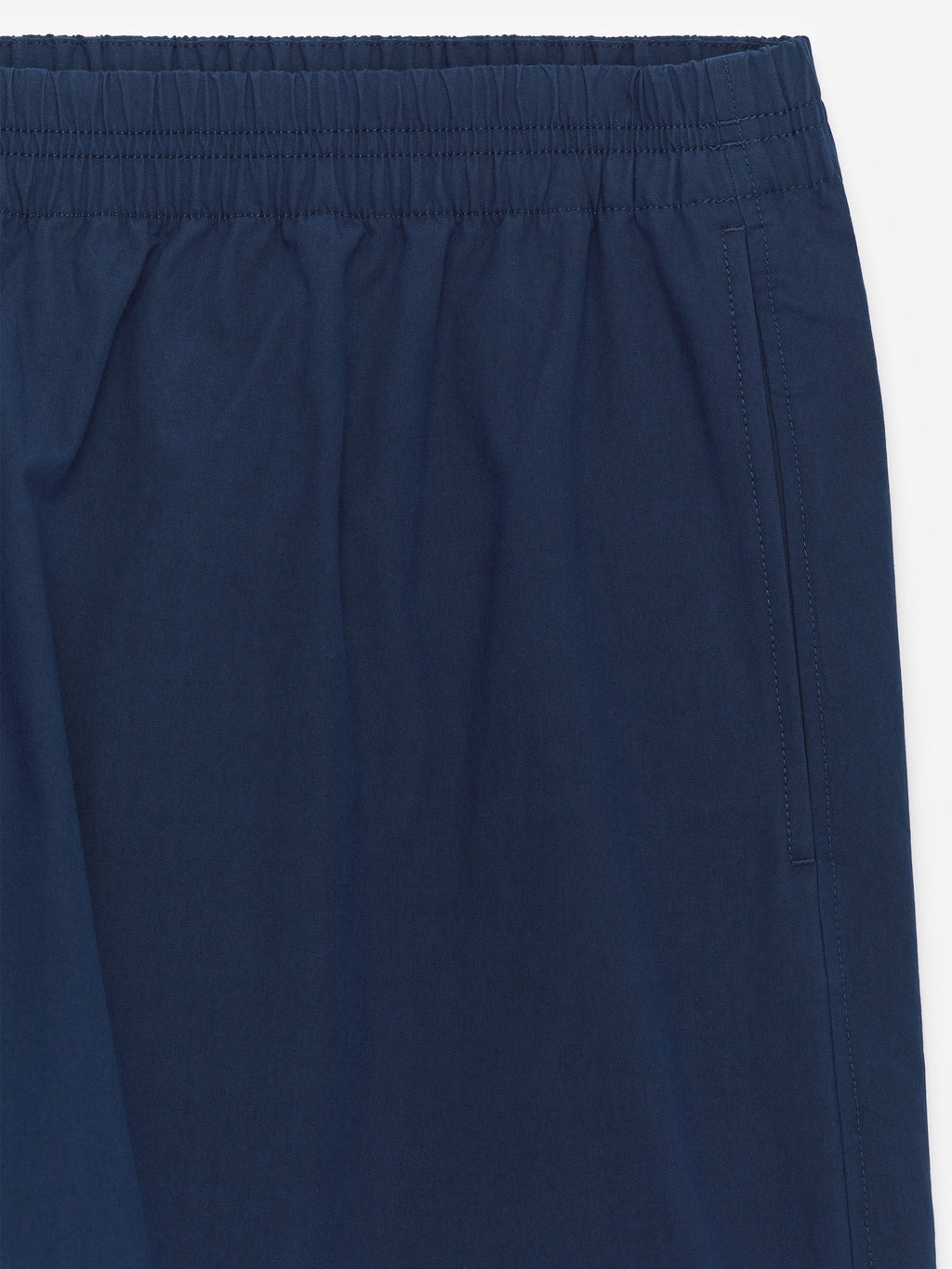Barrel-Leg Cotton Trousers - Blue - Image 2